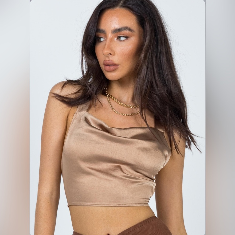 NWT Princess Polly Raeleen Top Brown AUS 6 /US 2